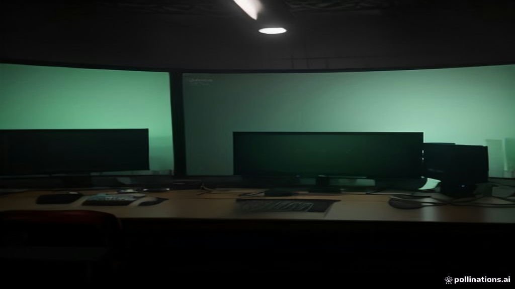 Professional color grading suite in Islamabad with DaVinci Resolve equipment and calibrated monitors.